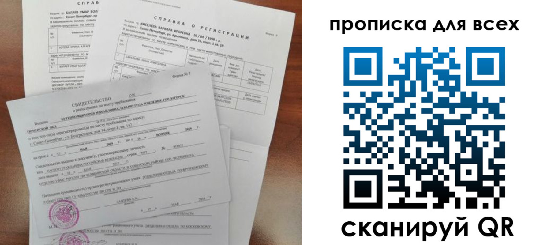 найти адрес прописки в Вихоревке
